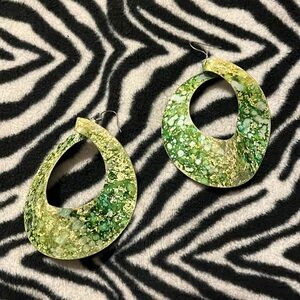 Green & Yellow Earrings